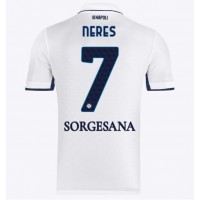 Dres SSC Napoli David Neres #7 Preč 2024-25 Krátky Rukáv